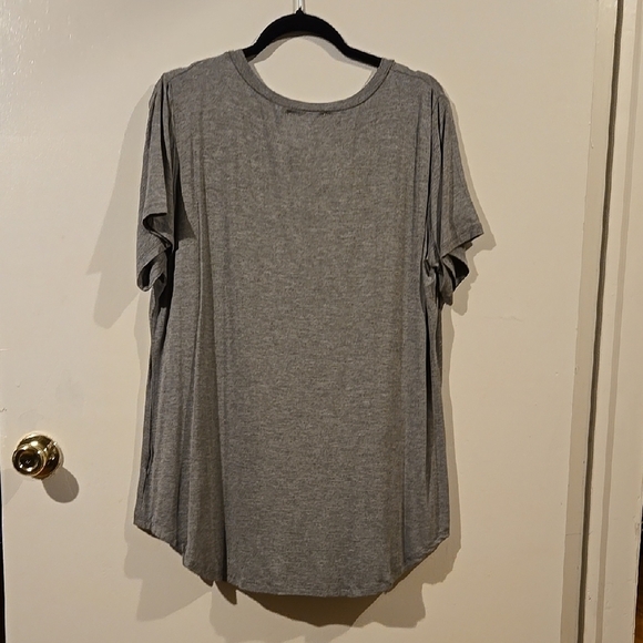 Doublju Gray Oversized Short Sleeve T-Shirt - Picture 4 of 6